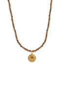 Hermina Athens Kressida Mini Charm Moca Necklace