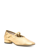 Aeyde Pippa Crackle Laminated Calf Leather Gold
