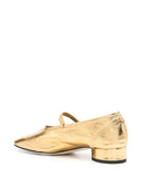 Aeyde Pippa Crackle Laminated Calf Leather Gold