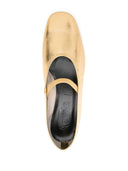 Aeyde Pippa Crackle Laminated Calf Leather Gold
