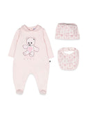 Philipp Plein Romper, Bib And Bonnet