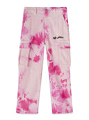 Off White Velvet Tie Dye Cargo Pants