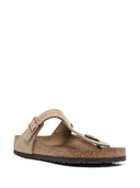 Tabac brun birkenstock gizeh, cuir huilé