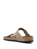 Tabac brun birkenstock gizeh, cuir huilé