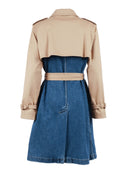 Fay Trench D.Petto Over Mix Materiali