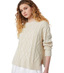 Maglione Girocollo Max Mara Weekend Tenore Ecru