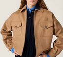 Miu Miu Giubbotti Cammello Accoppiato