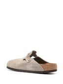 Birkenstock Boston Sfb Taupe, Suede Leather