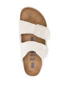 Birkenstock Arizona Sfb Antique White, Suede Leather