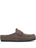 Birkenstock Naples Wrapped Concrete Gray, Suede Leather