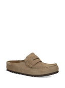 Birkenstock Napoli avvolto in letta, pelle in pelle scamosciata