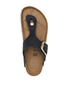 Birkenstock Gizeh Big Buckle Black, Nubuck Leather