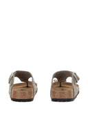 Birkenstock Gizeh Rivet Taupe, Suede Leather