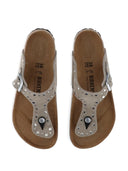 Birkenstock Gizeh Rivet Taupe, Suede Leather