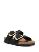 Birkenstock Arizona Big Buckle Black, Nubuck Leather