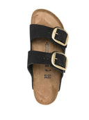 Birkenstock Arizona Big Buckle Black, Nubuck Leather