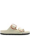 Birkenstock Arizona Big Buckle Exq Shine Ecru, Natural Leather