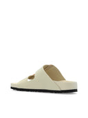Birkenstock Arizona Big Buckle Exq Shine Ecru, Natural Leather