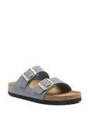 Birkenstock Arizona Basalt Gray, Oiled Leather
