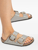 Birkenstock Arizona Big Buckle Shine Stone Coin, Natural Lea