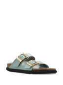 Birkenstock Arizona Db Shine Pure Sage, Natural Leather