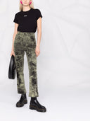 MSGM -Baumwoll -T -Shirt mit Micro -Logo