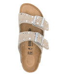 Birkenstock Arizona Rivet Taupe, pelle scamosciata