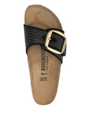 Birkenstock Madrid Big Buckle Black, Raffia