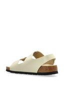 Birkenstock Milano Big Buckle Shine Ecru, Natural Lea