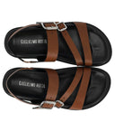 Guglielmo Rotta Tours Brown Flat Sandal