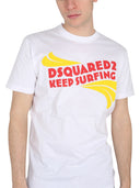 Dsquared logo print t shirt