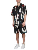 Alexander Mc Queen Bermuda With Logo Print