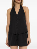 Helmut Lang Halter Vest.Round Po