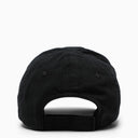 Czarna i czerwona czapka Balenciaga