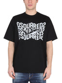 Dsquared logo print t shirt