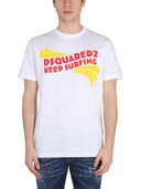 Dsquared logo print t shirt