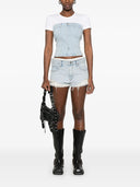 Alexander Wang pre -styled Cutoff corto con pugile di seta