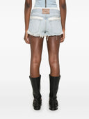 Alexander Wang pre -styled Cutoff corto con pugile di seta