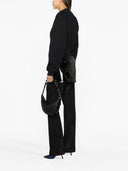 Off White Cropped Sweatshirt With Print