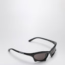 Balenciaga Bat Rectangle Sunglasses Black