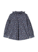 Il Gufo M/L Shirt Flowers And Ruffle Collar