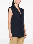 Theory Boxy Os Vest.Wool Ho