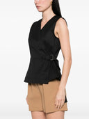 Theory Sl V Wrap Top.Cotton