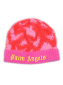 Palm Angels Pa Spray Hearts Knit Beanie Rose Pink