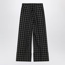 Pantaloni a scacchi Valentino Black/Ivory