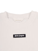 Palm Angels Logo Rib Baby Tee S/S Girl