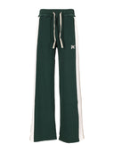 Pantaloni della tuta Palm Angels Monogram Colorblock verde scuro