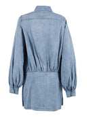 7 For All Mankind Utility Mini Dress Chambray Loft