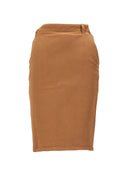 Gonna Saint Laurent con spacco sul retro Rr7276 O Ecru