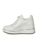 Michael Kors Emmy Wedge Weißer Sneaker